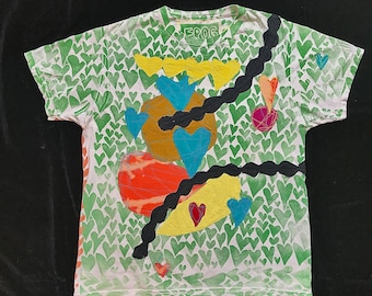 T-Shirt (Applique & Block Printed)