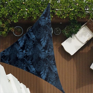 Selva Negra Z263 | Vela de sombra solar, vela de sombra triangular, proteção solar, itens de verão, decoração de jardim, varanda, acampamento
