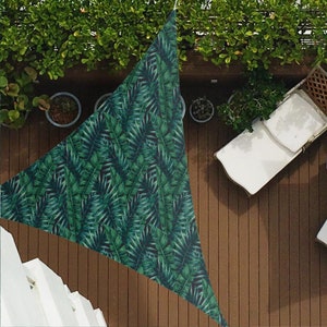 Green Bush Z232 | Sun Shade Sail,  Triangular Shade Sail, Sun protection, Summer Items, Garden Decoration, Balcony, Camping
