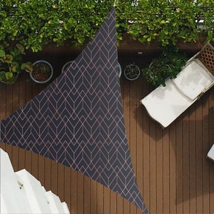 Purple Cubes Z213 | Sun Shade Sail,  Triangular Shade Sail, Sun protection, Summer Items, Garden Decoration, Balcony, Camping
