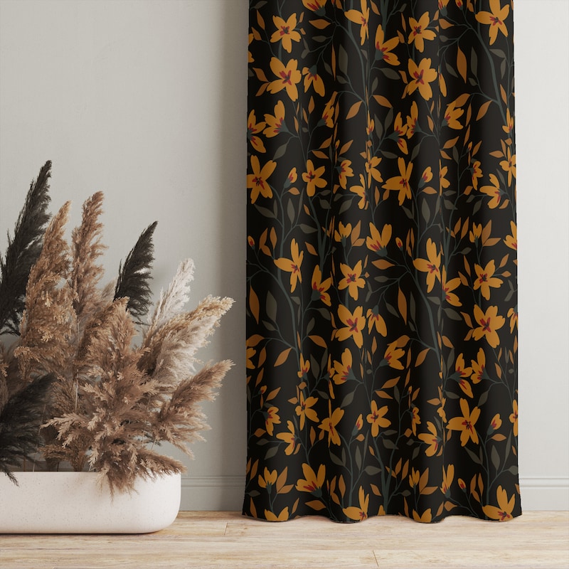 Floral Curtains - Etsy