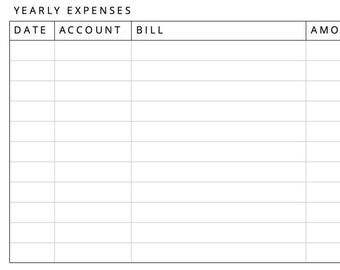 Printable Pocket Insert Budget Tracker - Etsy