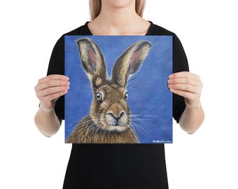 Afdruk konijn van schilderij giclee