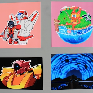 Assorted small Transformers prints