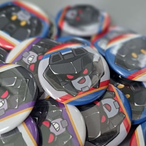 エリート トライン ボタン バッジ | スタースクリーム スカイワープ サンダークラッカー