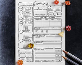 Trollkarls karaktärsblad - D&D 2024