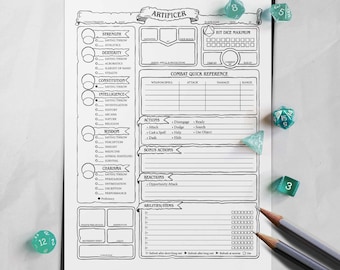 Artificer Charakterbogen - D&D 5e