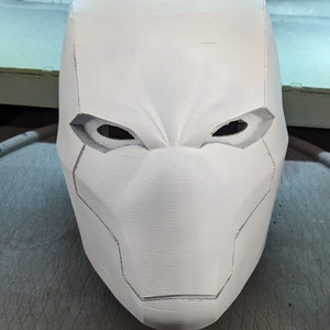 Red Hood Rebirth Helmet Jason Todd Life-size scale collectable/cosplay Sanded & Primed