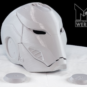 Iron Woman Pepper Potts Barracuda Helmet Raw 3D Print DIY Kit Life-size scale collectable/cosplay