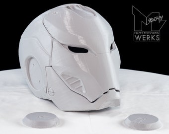 Iron Woman Pepper Potts Barracuda Helmet Raw 3D Print DIY Kit Life-size scale collectable/cosplay