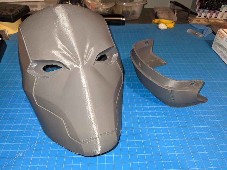 Red Hood Rebirth Helmet Jason Todd Life-size scale collectable/cosplay Raw 3D Print DIY