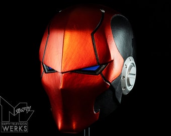 Red Hood Ronin-helm Raw Kit Levensgrote schaal voor verzamelaars/cosplay