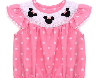 Smocked Minnie - Etsy