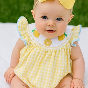 Tuc Tuc BABY GIRL Yellow and white gingham romper with white t-shirt main image 0
