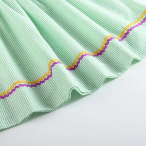 mardi gras smocked outfit