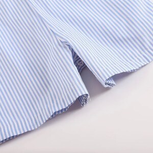 Petit Bebe Boys Blue Striped Smocked Baseball Jon Jon