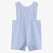Petit Bebe Boys Blue Striped Smocked Baseball Jon Jon main image 0