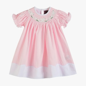 Flopsy Bunny Smocked Knit Dress Short Sleeve