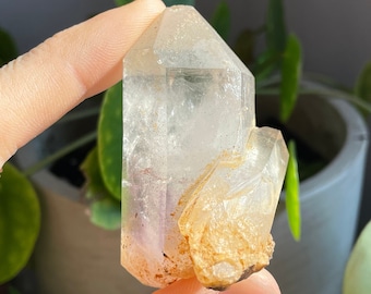 Brandberg Amethyst Quartz Crystal Quartz Point With Sidecar Crystal Terminated Amethyst Mineral Specimen Namibian Amethyst Crystals