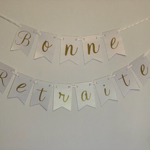 Customizable Happy Retirement Banner