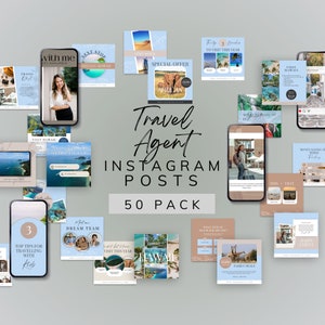 Travel Agent | Travel Templates | Mobile Travel Itinerary | Instagram Canva Template | Travel Business | Travel Flyer | Vacation Flyer SBSTA