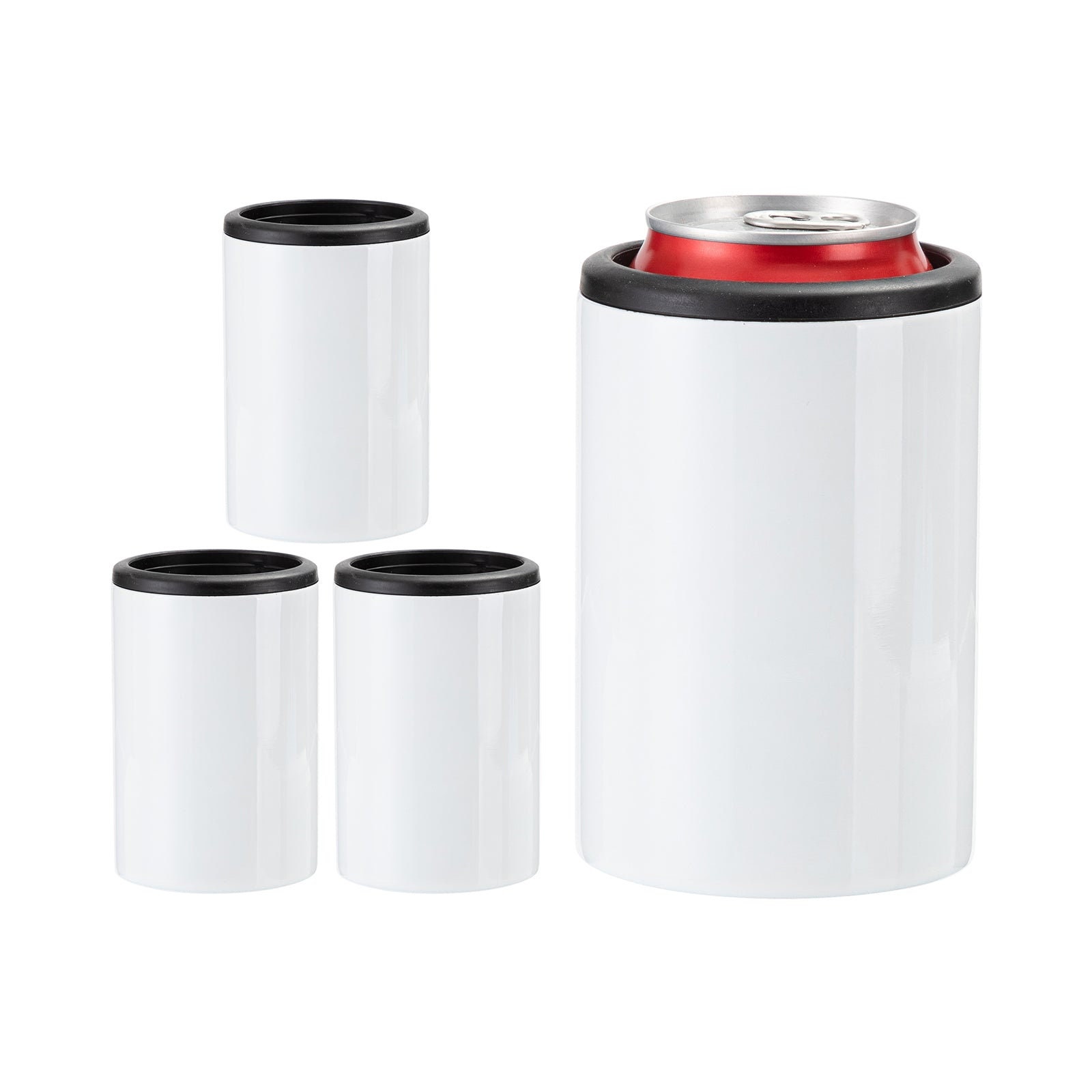 Buy Wholesale China 4 In 1 Blank Sublimation 12oz Can Cooler Stainless  Steel Beer Can Holder With Lid & 4 In 1 Can Cooler at USD 2.08