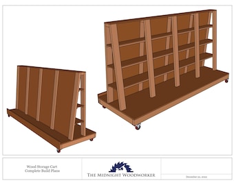 Plans du chariot de rangement en bois