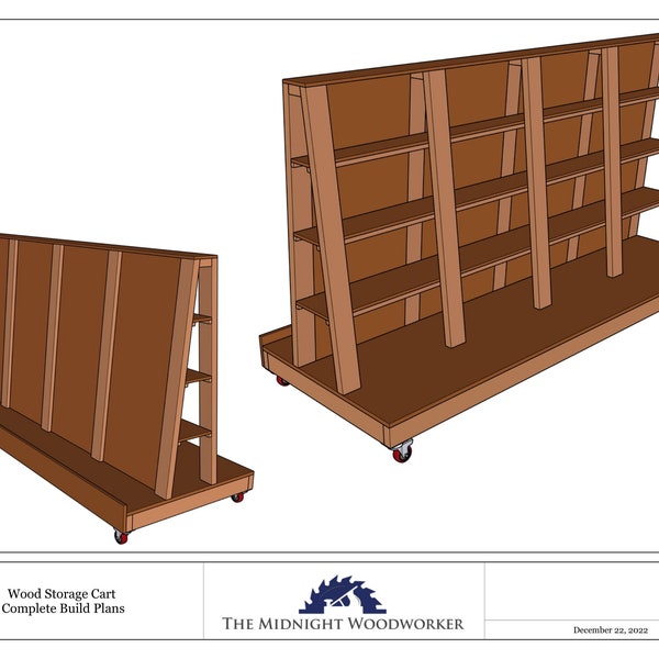 Wood Storage Cart Plans