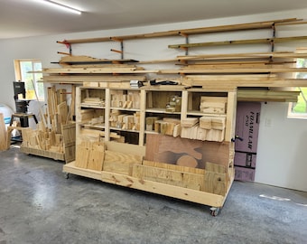 Wood Storage Cart Plans