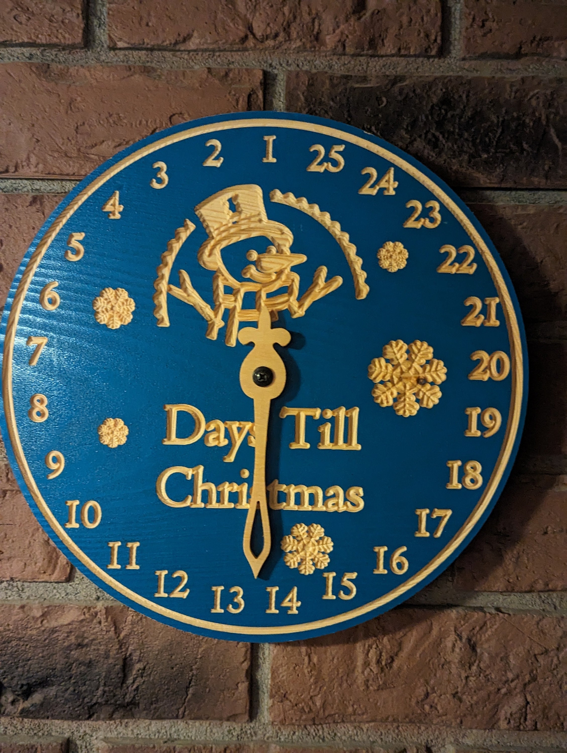 Christmas Countdown Clock Digital Files for CNC Etsy