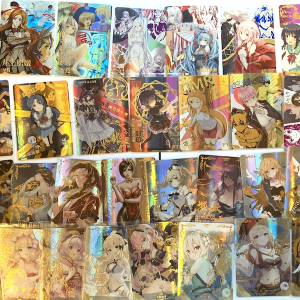 Choose Your Waifu - Goddess Story TCG Anime Doujin Holo Trading Cards - High Rarity Ssr | Ptr | MR | ZR | Ntr