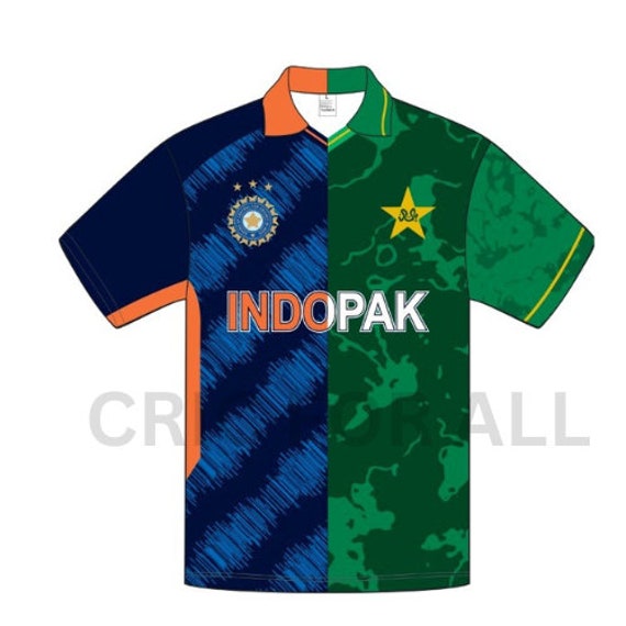 India Pakistan Friendship Cricket Jersey Etsy UK