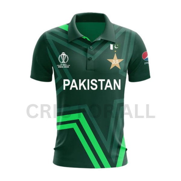 Pakistan Cricket Star Nation Jersey World Cup 2023