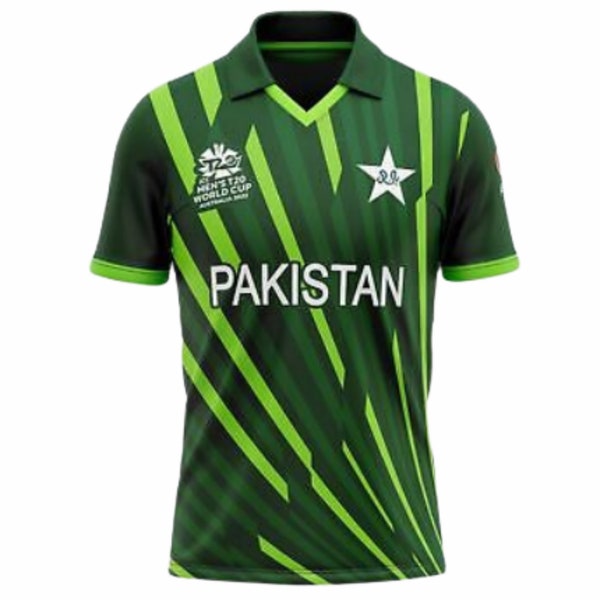 Pakistan Fan Jersey Thunder Green T20 Cricket World Cup 2022