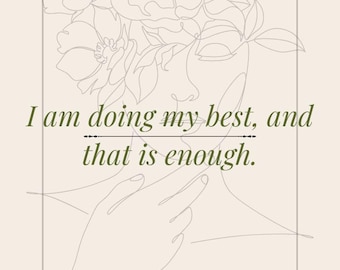 Boho Mom Affirmation Cards - 30 Printable Encouragement Quotes (Instant Download)