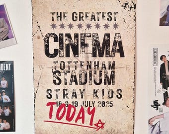 Stray Kids Cinema Dominate London Souvenir Print, A5/A4