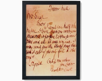 From Hell Jack the Ripper  Replica Art Print