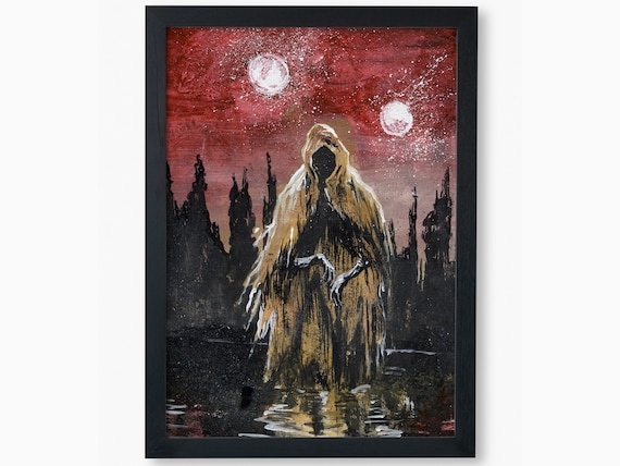 The King in Yellow Horror Wall Art Print Halloween Eldritch