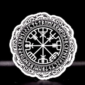 Viking Compass Vinyl Sticker