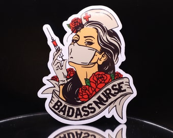 Badass Nurse Healthcare Vinyl Sticker
