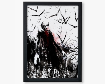 He Comes At Night | Vampire | Dracula| Nosferatu| Halloween Art Print