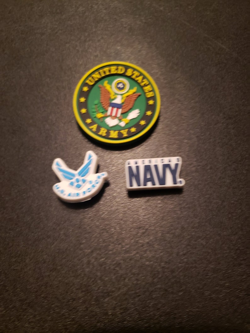 military croc charms