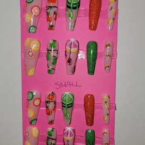 Citrus fruit press ons