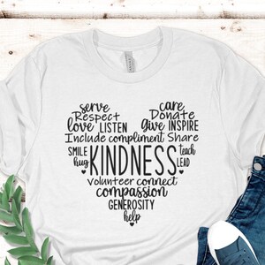 Kindness Shirt, Teacher Shirt, Equality T-shirt, Inspirational Shirt, Kindness Heart Shirt, Counselor Shirt, Anti-Racism Shirt, Love T-Shirt