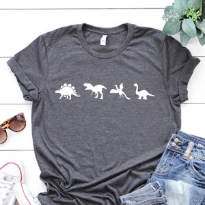 Dinosaur Shirt,Dinosaur Lover,Types Of Dinosaur,Different Kinds Of Dinosaur,Dinosaur T Shirts,Triceratops,T-Rex,Stegosaurus,Gift For Dad