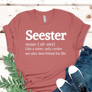 Seester Noun Shirt Seester Definition Tshirt Gift for - Etsy