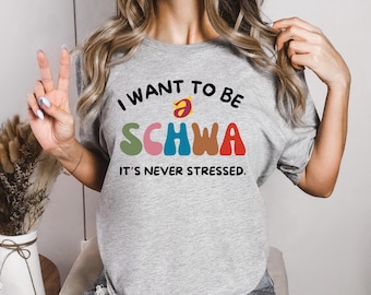 Schwa Reading Teacher Shirt: Science of Reading, SLP Gift