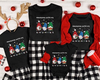 Matching Family Christmas Shirt, Hangin With My Gnomies Shirt, Christmas Gnomes Shirt, Christmas Sweatshirt, Gnomes Shirt, Christmas Shirts