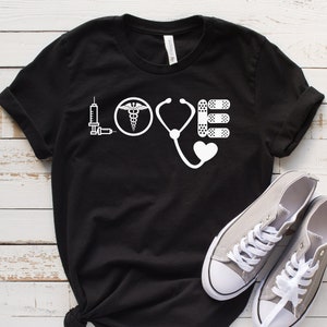 Love Nurse Shirt, Nursing T-shirt, Nurse Tees, Cute Nurse Shirts, Nurse Appreciation Gift, Nurse Gift Idea, Nurses Week  Gift