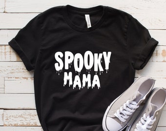 Spooky Mama Shirt, Halloween Mom Shirt, Halloween T Shirt, Halloween Shirt for Mom, Spooky Mom Shirt, Emo mom Shirt, Halloween Shirt